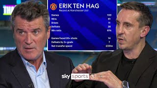 Gary Neville and Roy Keane DEBATE whats next for Manchester United 🔍 [upl. by Keram]