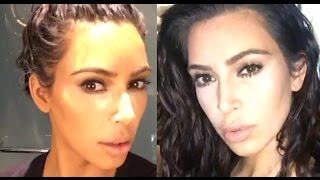 Kim Kardashian West How I Do My Own Makeup [upl. by Fernandina853]