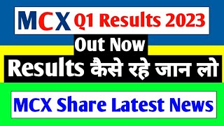 MCX q1 results 2023  MCX results  MCX share latest news  MCX q1 results [upl. by Yot]