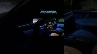 Old Mercedes E Class Upgrade Ambient Lighting [upl. by Ibur]