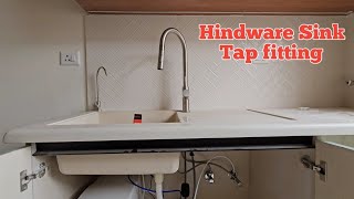 Hindware kitchen sink tap fitting  hindware sink mixer tap fitting  Hindware 2 in 1 tap fitting [upl. by Boylan261]