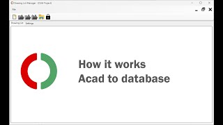 Drawing List Manager  How it works Acad to DLM database [upl. by Caresa]