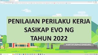 TUTORIAL PENILAIAN PERILAKU KERJA PADA SASIKAP EVO NG TAHUN 2022 KABUPATEN BANDUNG [upl. by Akirehs]