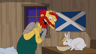 Simpsons  Groundskeeper Willie Loves His Pet Bunny [upl. by Buffum]