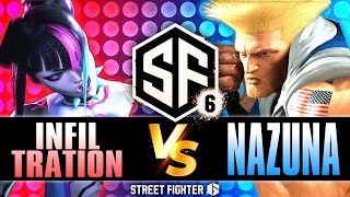 SF6 ▶ Infiltration Juri vs Nazuna Guile  Street Fighter 6 [upl. by Atiuqin979]