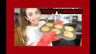 BANANA MUFFIN WITH CRUMBLE TOPPING  TASTY TUESDAYS [upl. by Lacim]