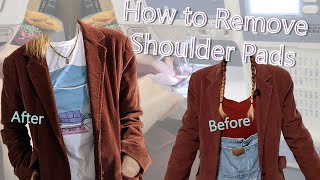 How to Remove Shoulder Pads  easy and sewfree option [upl. by Agle472]