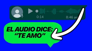 Como Transcribir Audios De WhatsApp a TEXTO 🎧 [upl. by Yenitirb]