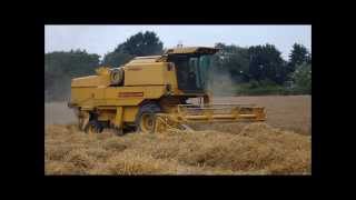 Combining with New Holland Clayson 8070 [upl. by Plank]