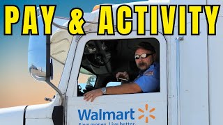 My Pay and Activity Walmart Private Fleet Truck Driver [upl. by Ahseekal632]