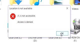 DRIVEFOLDER ACCESS DENIED  External Hard Disk Folder NOT Accessible [upl. by Desdee]