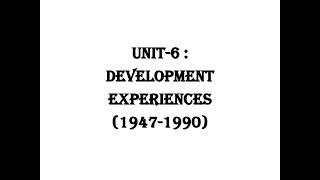 HS 2nd Year ECONOMICS 2025 Common QuestionsAnswers Development Experience 19471990 [upl. by Nage641]