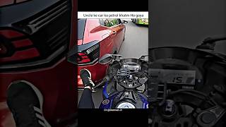 Uncle ke car ka petrol khatm ho gaya shorts bike rider biker motovlog [upl. by Nathanil]