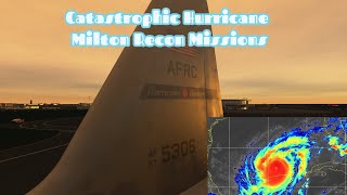 Catastrophic Hurricane Milton  Day 2 of recon missions into Milton  Hurricane hunters C130 [upl. by Acimaj]