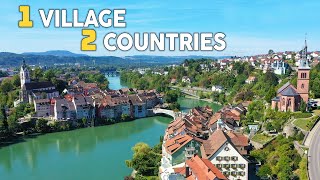 LAUFENBURG 1 Village 2 Countries Between SWITZERLAND and GERMANY Travel Guide [upl. by Torre]