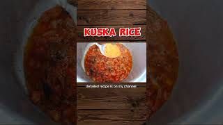 Kuska Rice Recipe  How to Make Kuska  Plain Biryani Rice Simple Biryani shorts [upl. by Attennaej348]