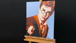 Painting Harry Potter in Pop Art [upl. by Sixele]