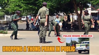 The Most Outrageous Public Prank Dropping a Thong prank shots viral [upl. by Zrike657]