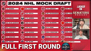 2024 NHL Mock Draft  Complete First Round Ft Special Guests [upl. by Retloc]