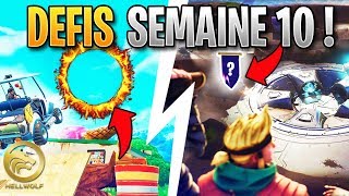 FORTNITE  CARTE AU TRESOR CERCLES ENFLAMES amp BANNIERE CACHEE Guide Défi Semaine 10 Saison 8 [upl. by Eceinahs440]