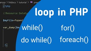 while do while for and foreach loop in PHP in tamil [upl. by Rey190]