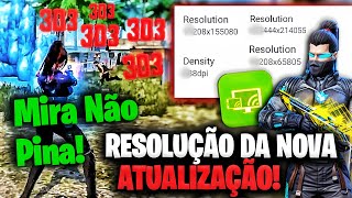 SAIU 4 MELHOR RESOLUÇÃO para O SECOND SCREEN Free Fire 🔥 RESOLUÇÃO NOVA ATUALIZAÇÃO [upl. by Stoffel]