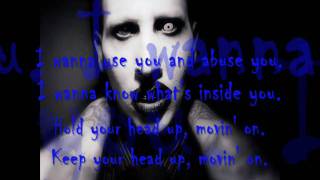 Marilyn Manson  Sweet Dreams Lyrics [upl. by Alaster860]