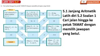 Latih diri 52 Soalan 1  51 Janjang Aritmetik  Bab 5 Janjang  Matematik Tambahan TIngkatan 4 [upl. by Sitnalta]