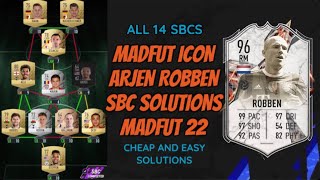 ARJEN ROBBEN SBC  ALL 14 SBC SOLUTIONS Easiest Way Possible  Madfut Icon Robben  Madfut 22 [upl. by Seravat]