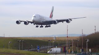 CLOSE LANDING OVER A ROAD at Roissy CDG Airport Plane spotting [upl. by Klehm]