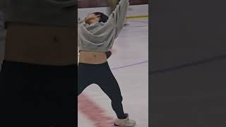 My outer edge ina bauer progress Its one of my favorite moves figureskating [upl. by Sparke]