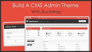 Build A CMS Admin Bootstrap Theme From Scratch [upl. by Iniretake]