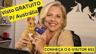 QUER VISITAR A AUSTRALIA SAIBA COMO FUNCIONA O EVISITOR 651 [upl. by Harms11]