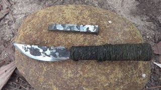 Primitive Life  Make knife from IronFull process [upl. by Janina]