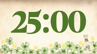 25 Minute Fun Saint Patrick’s Day Timer Glockenspiel Tones at End [upl. by Anam]