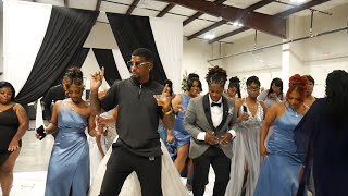 Cant Get Enough Tamia line dance at a wedding  MUST WATCH [upl. by Yadnus7]