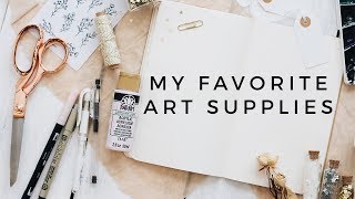 my favorite art supplies [upl. by Vanthe688]