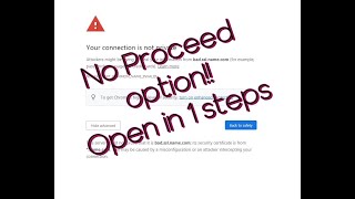 Your Connection is Not Private Google Chrome for MAC book 2021 ERRCERTINVALID error [upl. by Arekahs626]