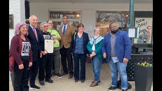 Maryland Comptroller Peter Franchot visits Greenbelts New Deal Cafe [upl. by Roydd]