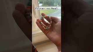 Filter vs real⭐️ bracelet preppy funny music [upl. by Adnala]