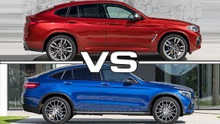 2019 BMW X4 vs 2018 Mercedes GLC Coupe [upl. by Male]