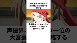 年収7000万円で声優界一位の大富豪として君臨する林原めぐみの雑学 林原めぐみ ＃高山みなみ 石田彰 緒方賢 [upl. by Airtal]