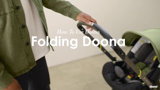 How to fold the Doona   Doona  Car Seat amp Stroller [upl. by Huntingdon]