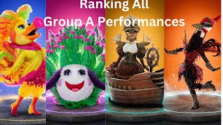 Ranking All Group A Performances  Masked Singer Season 12 [upl. by Eilerua]