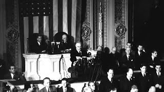 President Roosevelt Speech America Declares War on Japan 08121941 [upl. by Mendez865]