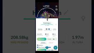 ✨️Evolucionando a Hydreigon Shiny en Pokémon Go✨️ PokemonGo pokémon shorts [upl. by Noel]