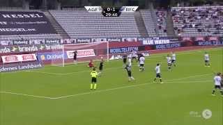 AGF  Randers FC 2 august 2015 [upl. by Nomaj]