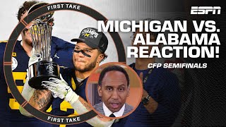 Michigan showed me something they are a special team  Stephen A on CFP win  First Take [upl. by Seed]