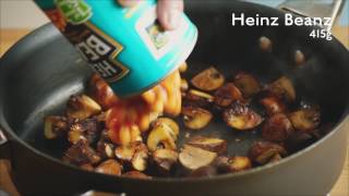 Three Ways to Make Baked Eggs and Beans  Heinz Beanz [upl. by Yerfoeg]