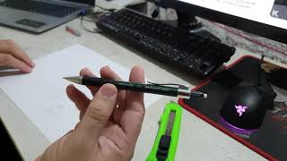 Unboxing Lapiseira Faber Castell Grip Matic 05mm [upl. by Atnas]